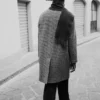 Vibrant Check Wool Overcoat