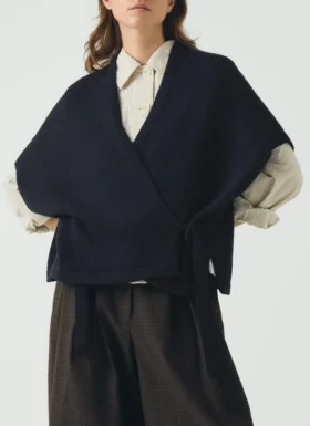 Wool Alpaca Knitted Wrap