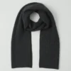 Wool Cashmere Fisherman Rib Scarf